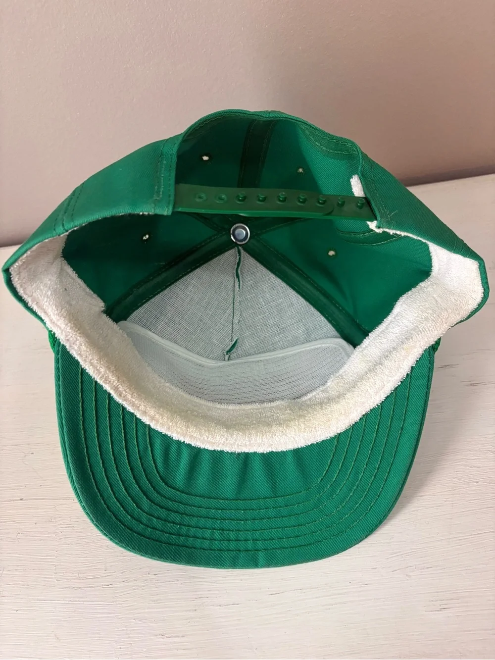 Racing Green Cap with Gold Script